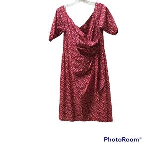 Make a Statement Dress!!
Off the Shoulder Abstract Print.